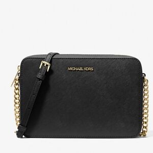 Michael Kors Jet Set Large Saffiano Leather Crossbody Bag